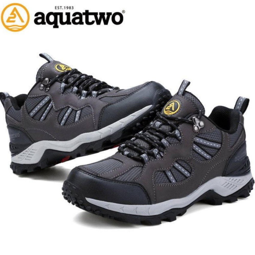 โปรโมชั่น Aquatwo รองเท้าหนังแท้ กันน้ำอย่างดี สำหรับลุยป่า ปีนเขา รุ่น304 (สีเทา) ลดกระหน่ำ รองเท้า วิ่ง รองเท้า ฟุตบอล รองเท้า แบดมินตัน รองเท้า กอล์ฟ