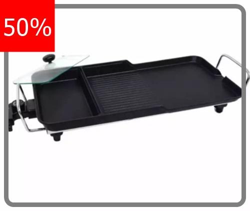 รุ่นพกพาสะดวก ง่ายต่อการใช้งาน SERRANO กระทะย่าง BBQ ทรงยาว รุ่น KW-3200 สินค้าขายดี