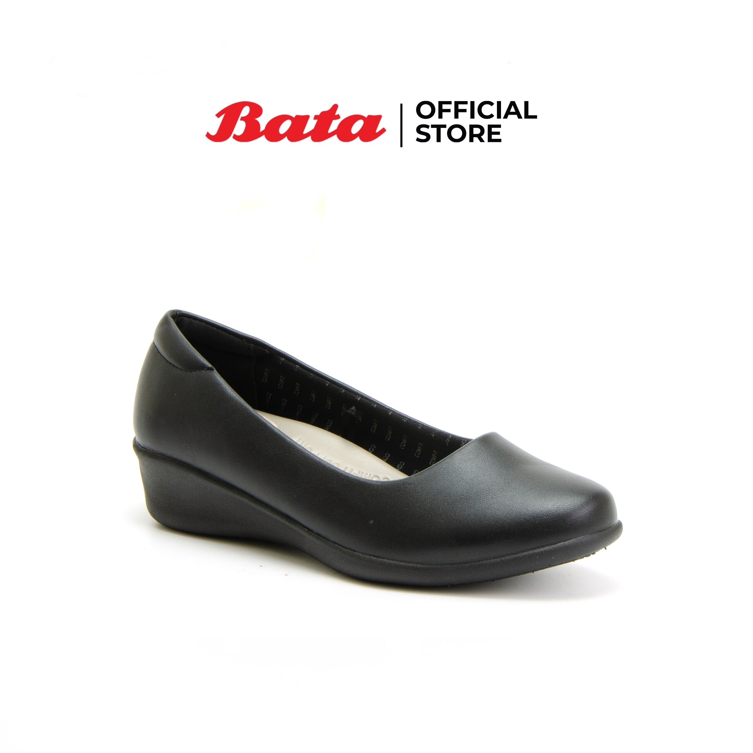 Bata COMFIT รองเท้าลำลองหญิง DRESS แบบสวม ปิดส้น สีดำ รหัส 6516177 Ladiescomfort Fashion