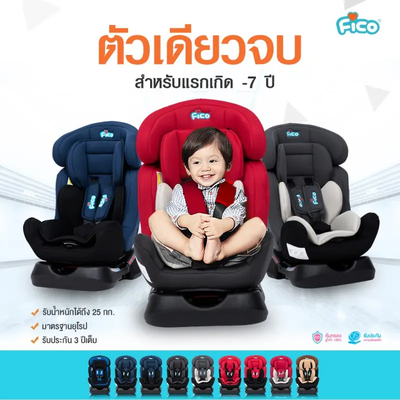 ภาพสินค้าFico คาร์ซีท รุ่น Style1 Bonito ดีไซน์ใหม่ล่าสุด สำหรับเด็กแรกเกิด - 7 ปี จากร้าน FicoShop บน Lazada ภาพที่ 2