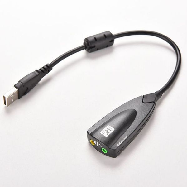 VPZA Thực tế Cầm tay Bền chặt Âm thanh nổi USB sang 3,5 mm 7.1 Kênh máy tính Mic / Tai nghe Sổ tay Bộ chuyển đổi Card âm thanh âm thanh Bên ngoài Bộ chuyển đổi