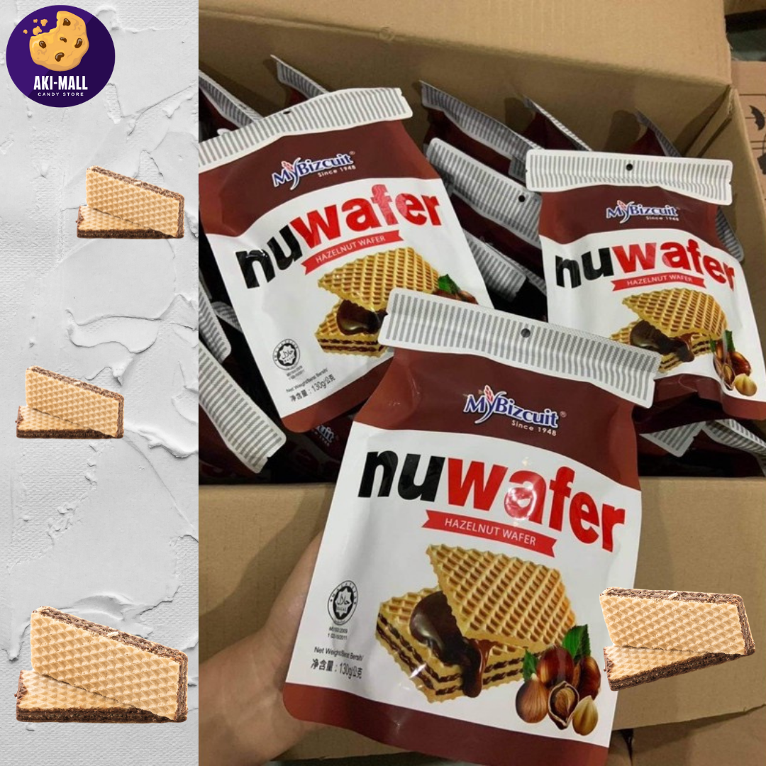 Nuwafer (อร่อย เหมือนนูเทลล่า🍫) เวเฟอร์​ ช็อคแลตเฮเซลนัด​ ไม่หวานเลี่ยน ละมุนลิ้น ไส้ชอคโกแลต ชอคโกแลต