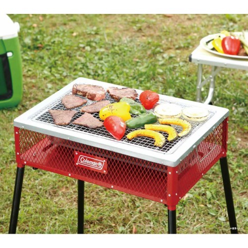 Coleman Cool Stage 2-Way Grill {RED - แดง}#เตาปิ้งย่าง /เตาถ่าน