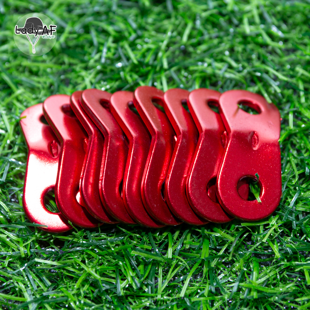 ตัวล็อคเชือก รั้งเชือก ปรับสั้นยาว ตัวรั้งเชือกเต็นท์ แคมป์ปิ้ง เดินป่า ผ้าใบกันแดด ทาร์ป ฟลายชีท 10ชิ้น รู 6 มิล ราคา 5 บาท*ส่งฟรี