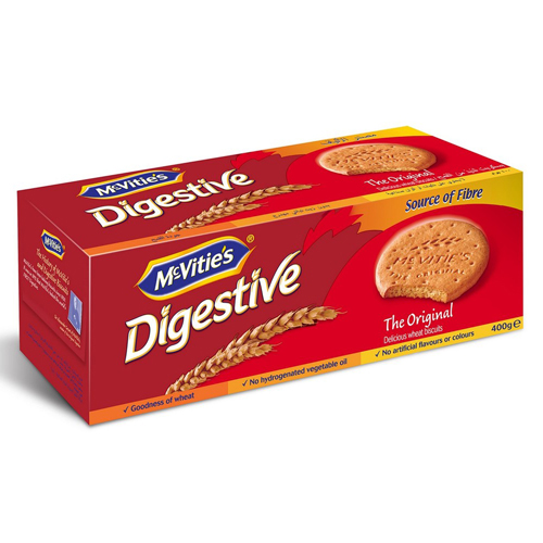 Mcvitie's Digestive 400g แมคไวตี้ส์ไดเจสทีฟบิสกิตข้าวสาลี 400กรัม