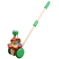 wooden baby stroller walker