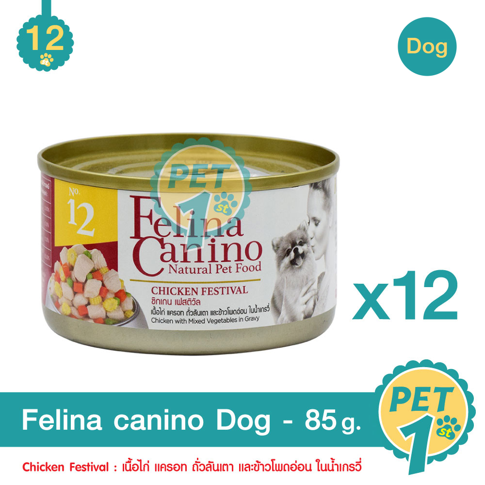 Felina Canino Chicken Festival Dog Wet Food Chicken Mixed With ...