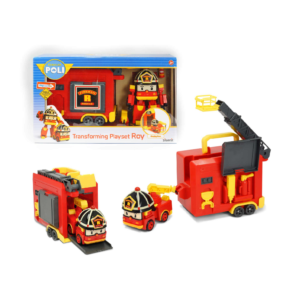 ROBOCAR POLI Transforming Carry Case Set - Roy ของเล่นหุ่นยนต์