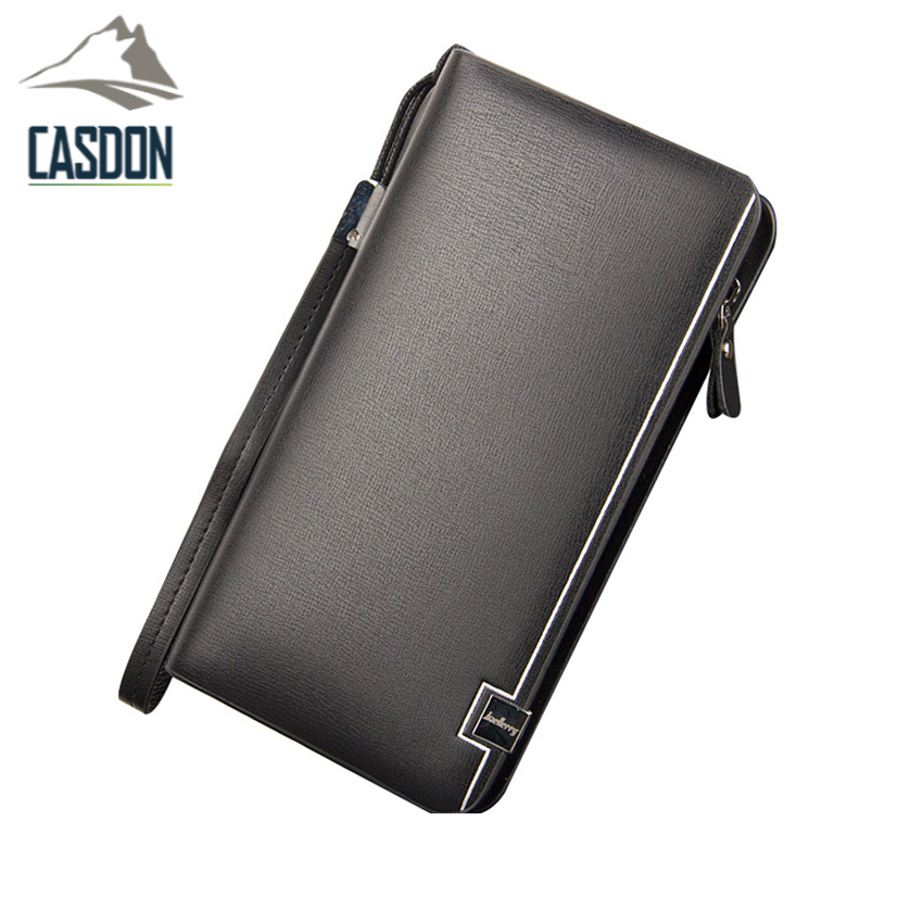 CASDON-กระเป๋าสตางค์ หนังพียูเกรดพรีเมียม มีช่องใส่บัตร สัมผัสนิ่มสบายมือ รุ่น LAZ-BL-6232