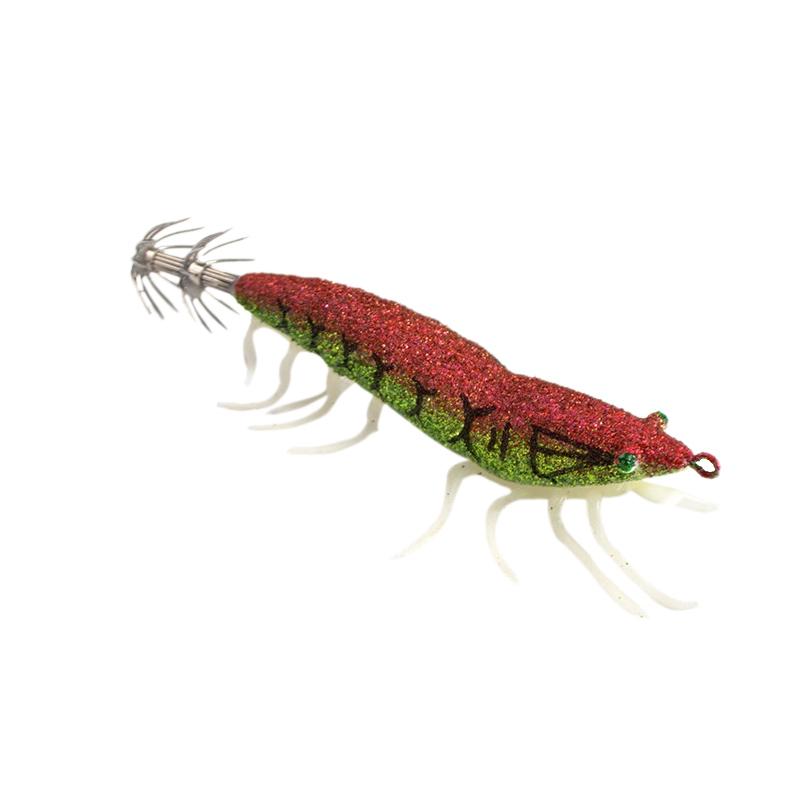 Wood Shrimp Hard Plastic Squid Lure Jigs For Squid 115mm 20g 1 Pcs/lot Artificial Squid Jigging Bait