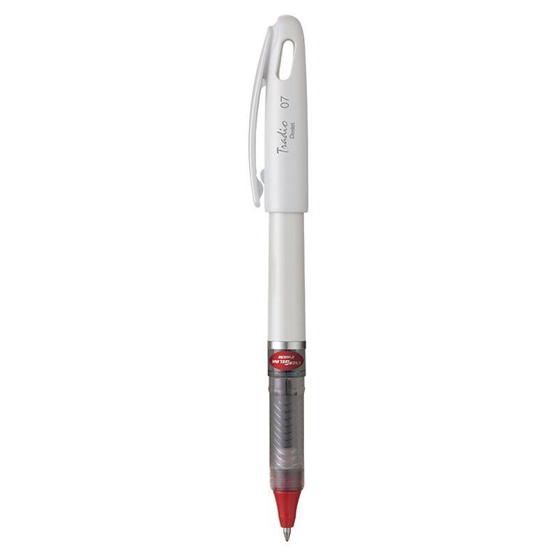 Electro48 เพนเทล ปากกาหมึกเจล รุ่น Energel Tradio BL117W-B ขนาด 0.7 มม. ด้ามสีดำ หมึกสีแดง