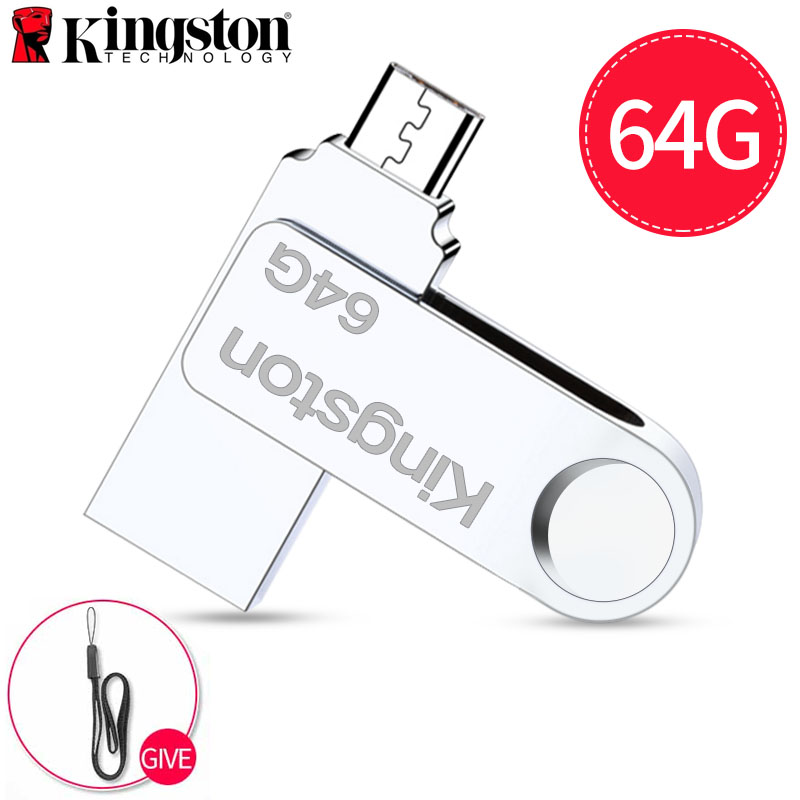 (สต็อกประเทศไทย) Kingston USBฟังก์ชัน OTG แฟลชไดร์ฟ Memery Stick U DISK 32GB สำหรับโทรศัพท์แอนดรอยด์