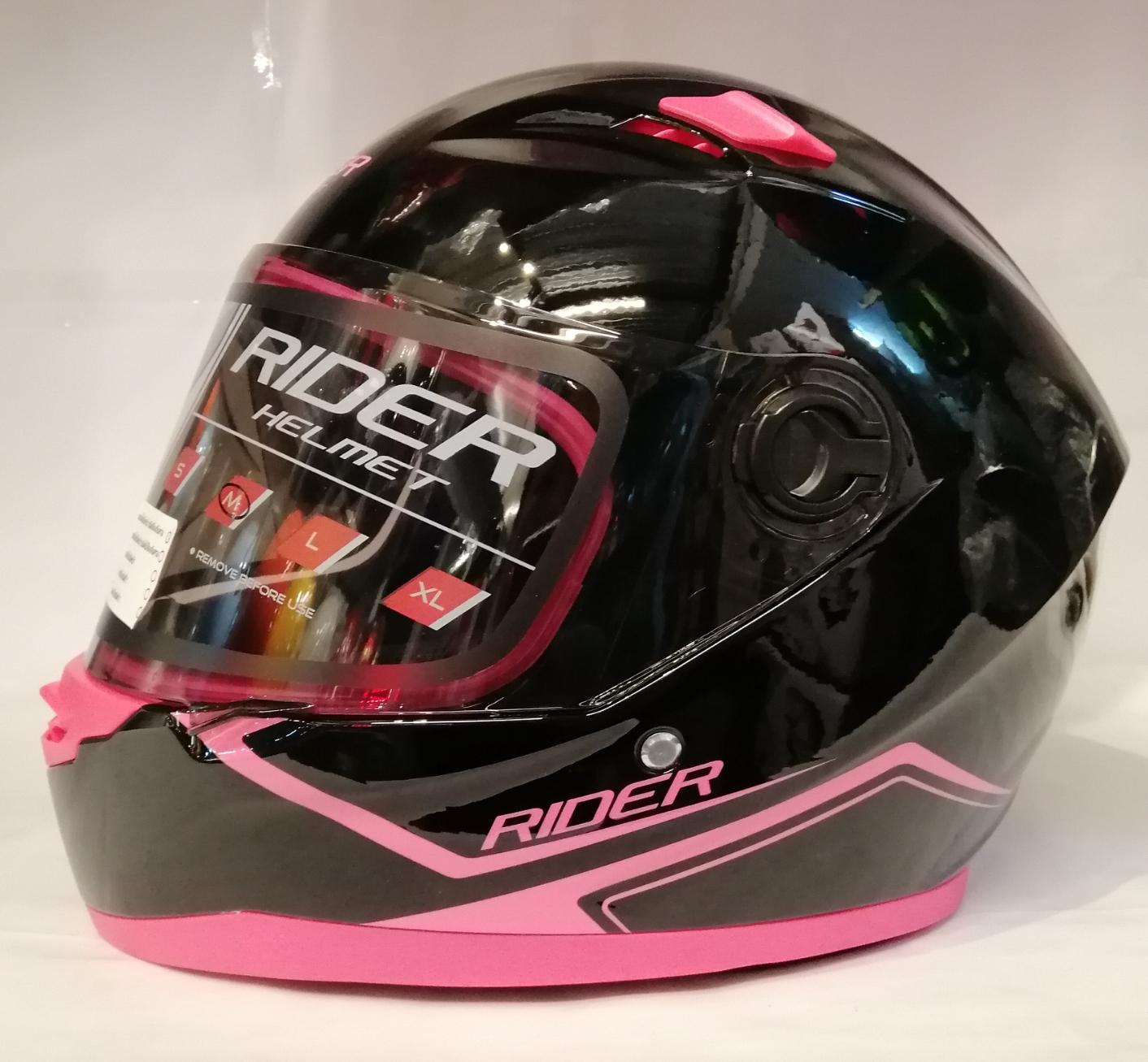 Rider? R1? New? Model? 2019? black? Pink? Jtmrider หมวกกันน็อคเต็มใบสีดำชมพู