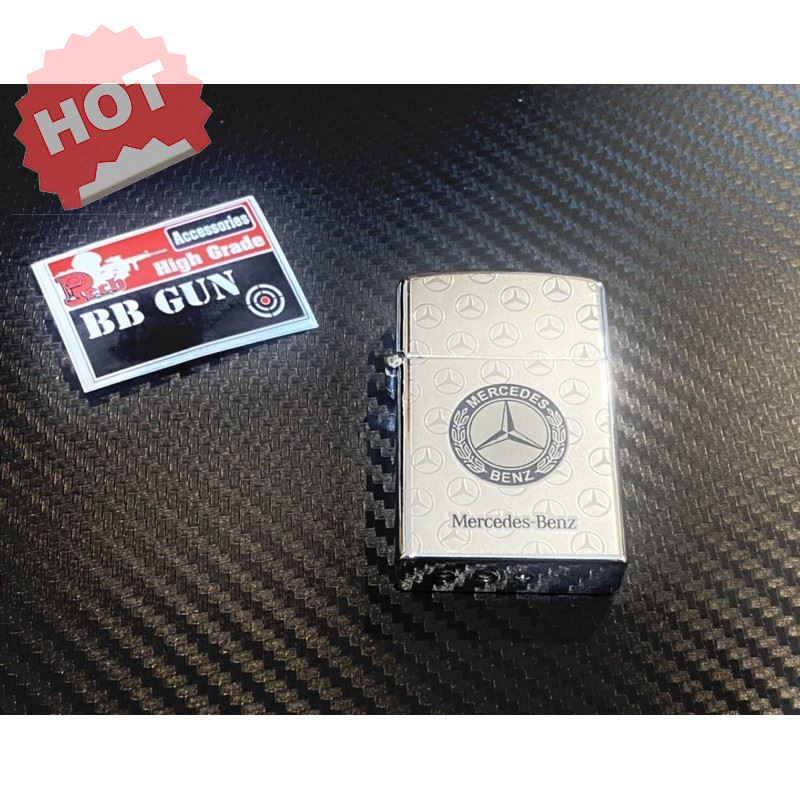 HOT SALE!! สินค้าดี มีคุณภาพ ราคาถูก ## ไฟแช็ค ลายเบนซ์สไตล์ไฟฟู่ ทรงซิปโป้ ##ไฟแช็ค หัวพ่นไฟ น้ำมันไฟแช็ค