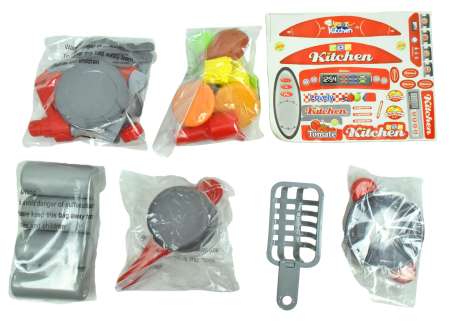 K TOYS ของเล่นชุดเครื่องครัวจำลอง พร้อมสติ๊กเกอร์สุดน่ารัก  ขนาด ยาว 52*กว้าง 33*สูง 67 ซม.