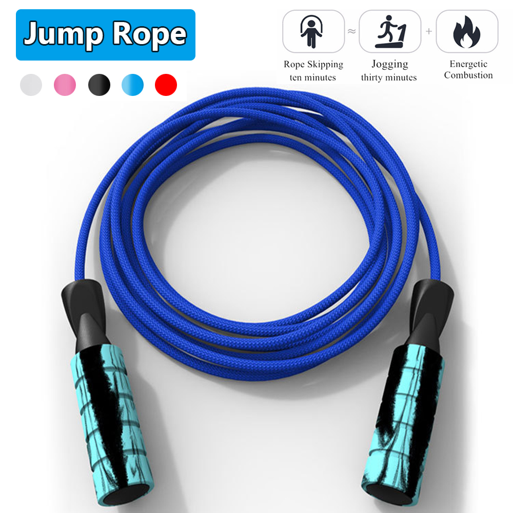 YINSH Adult Kids Fitness BallBearing Adjustable Skipping Rope Braided