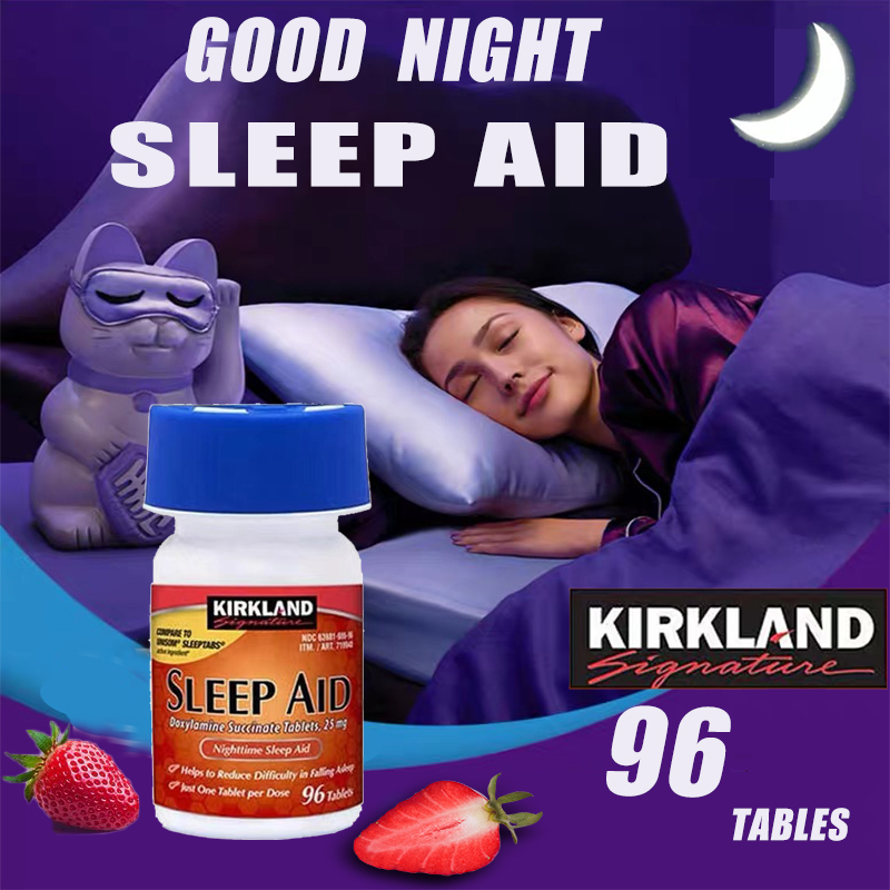 Kirkland Sleep Aid Kirkland Signature EXP.01/24 Sleep Aid 25 Mg 96 Tablets* 1 bottle ช่วยการนอนหลับ
