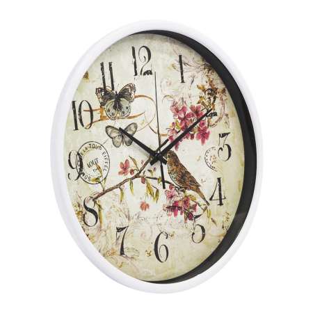 Clock On นาฬิกาแขวนผนัง นาฬิกาบ้าน นาฬิกาออฟฟิศ นาฬิกาแขวนขนาด12 นิ้ว [ลายนก]