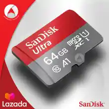 ภาพขนาดย่อของภาพหน้าปกสินค้าSanDisk Ultra MicroSDXC Card UHS-I Class10 A1 U1 ความจุ 64GB ความเร็วสูงสุด 140 MB/S เมมโมรี่ การ์ด แซนดิส ประกัน 10 ปี Synnex (SDSQUAB-064G-GN6MN) ใส่โทรศัพท์ มือถือ และแท็บเล็ต จากร้าน Actioncam Thailand บน Lazada ภาพที่ 1