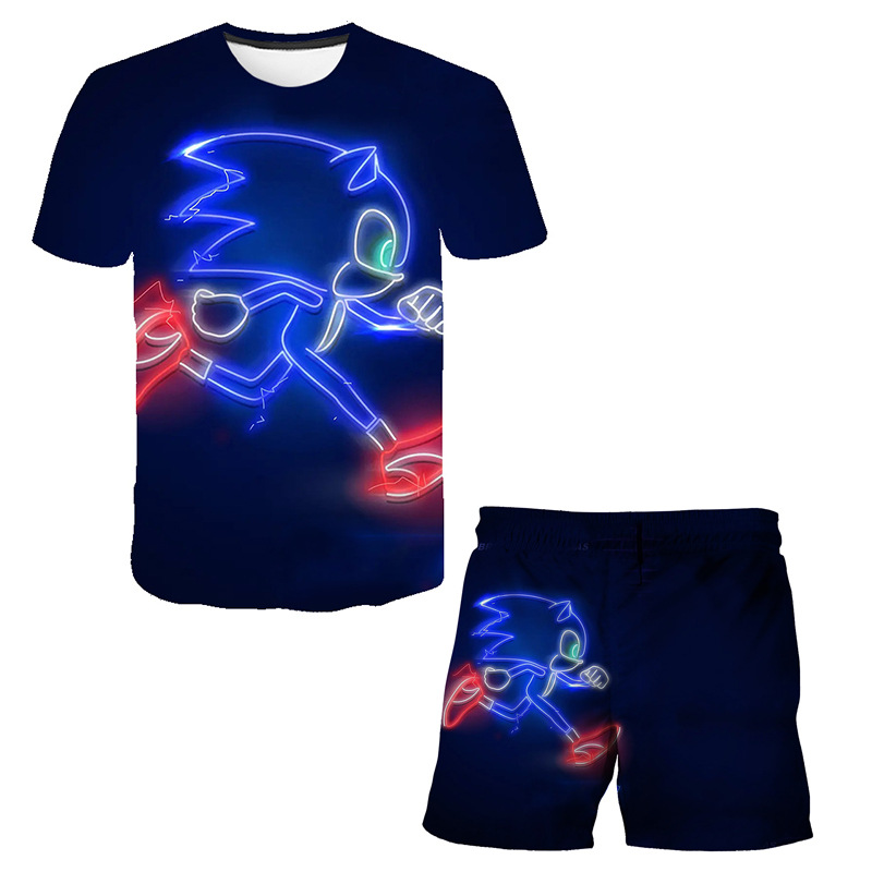 2021Summer New Kids' Beach Shorts Children's Clothing Large Size3DPrinted Shorts for Men