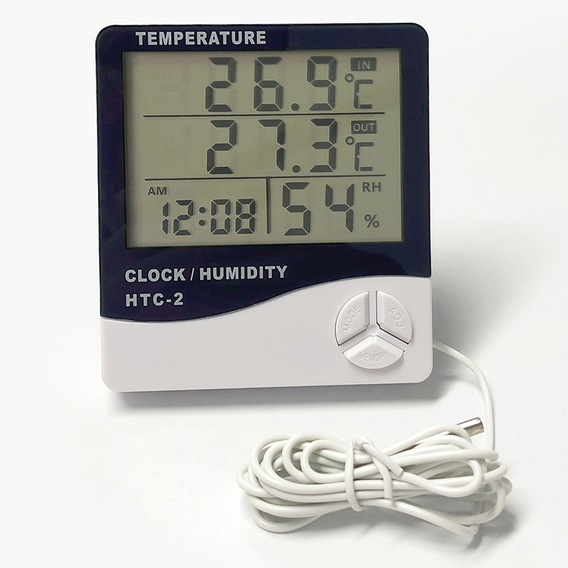 htc-1 อุณหภูมิและความชื้นอิเล็กทรอนิกส์เครื่องวัดอุณหภูมิในห้องนอนเด็ก