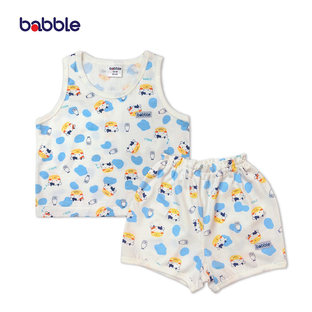 BABBLE ชุดเสื้อกล้ามเด็ก อายุ 3 เดือน ถึง 2 ปี คอลเลคชั่น Little Cows