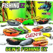 ภาพขนาดย่อของภาพหน้าปกสินค้าเหยื่อตกปลา เหยื่อปลอม กบยาง GEN2 FISHING EZ (รุ่นปรับปรุงใหม่ ชุดตัวเบ็ด FGS+) จากร้าน MonSter Fishing บน Lazada ภาพที่ 1