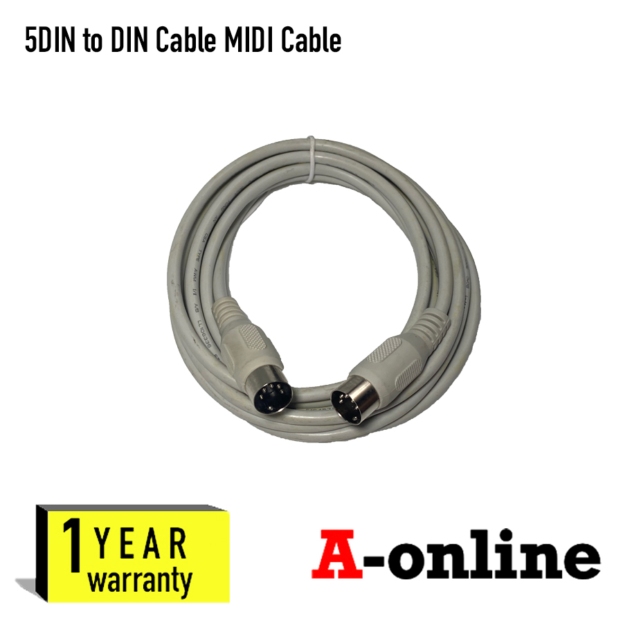 MIDI Cable DIN 5 to DIN 5 Cable