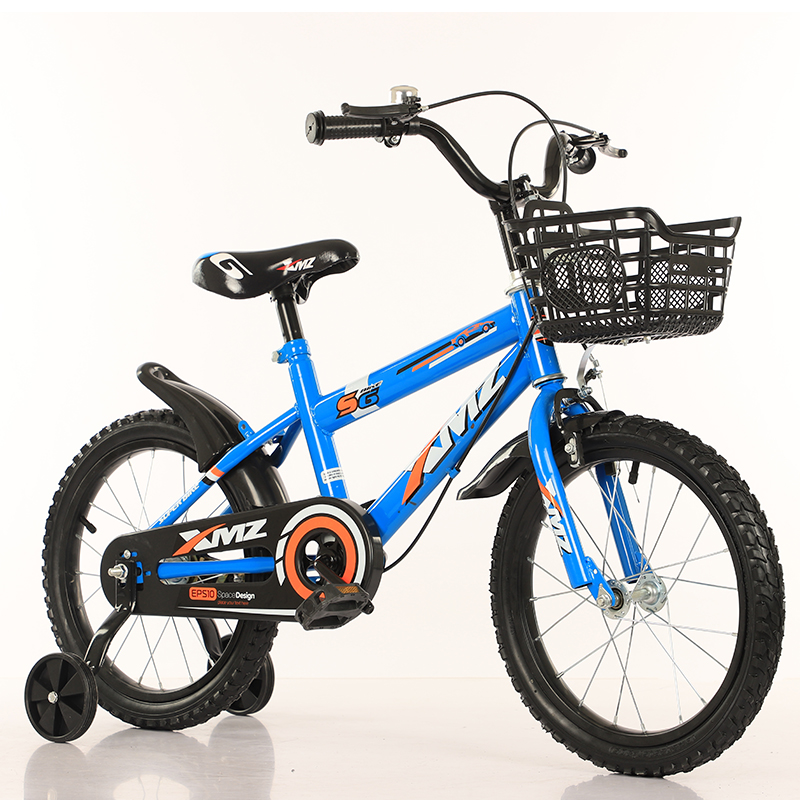จักรยานเด็ก 16นิ้ว (S6) เหล็ก ยางเติมลม มีตะกร้า  เหมาะกับเด็ก 3-6 ขวบ