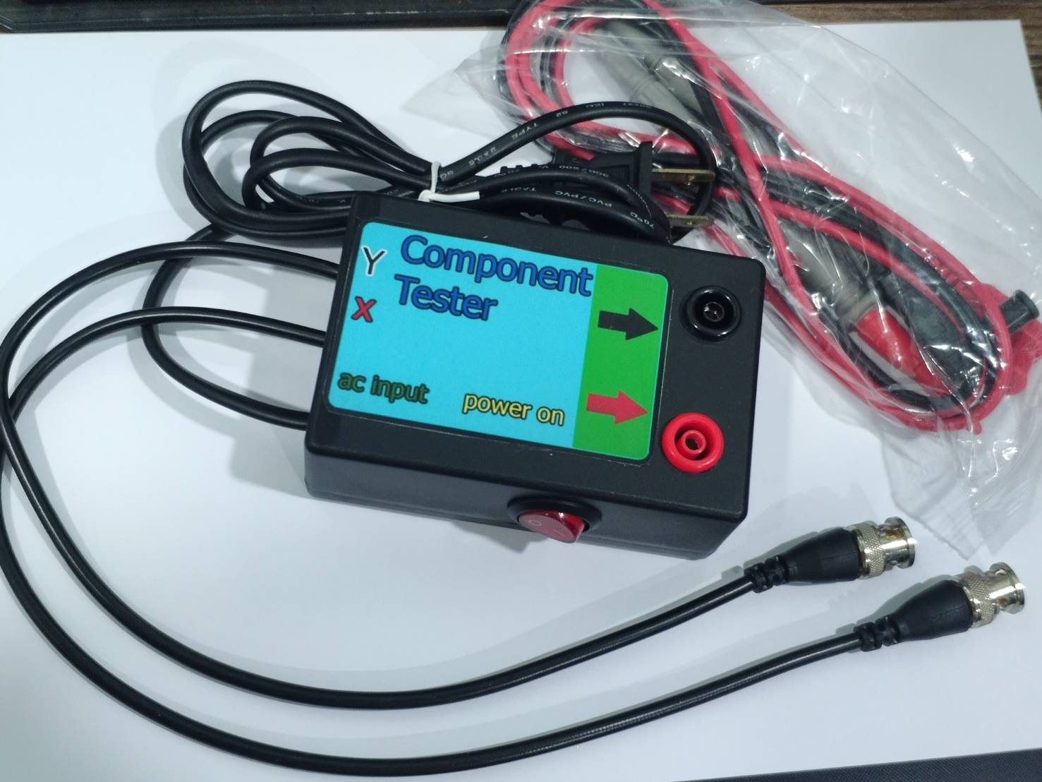 Component tester เครื่องมืออุปกรณ์เสริมใช้งานร่วมกับ Scope (ที่มี 2ชาแน