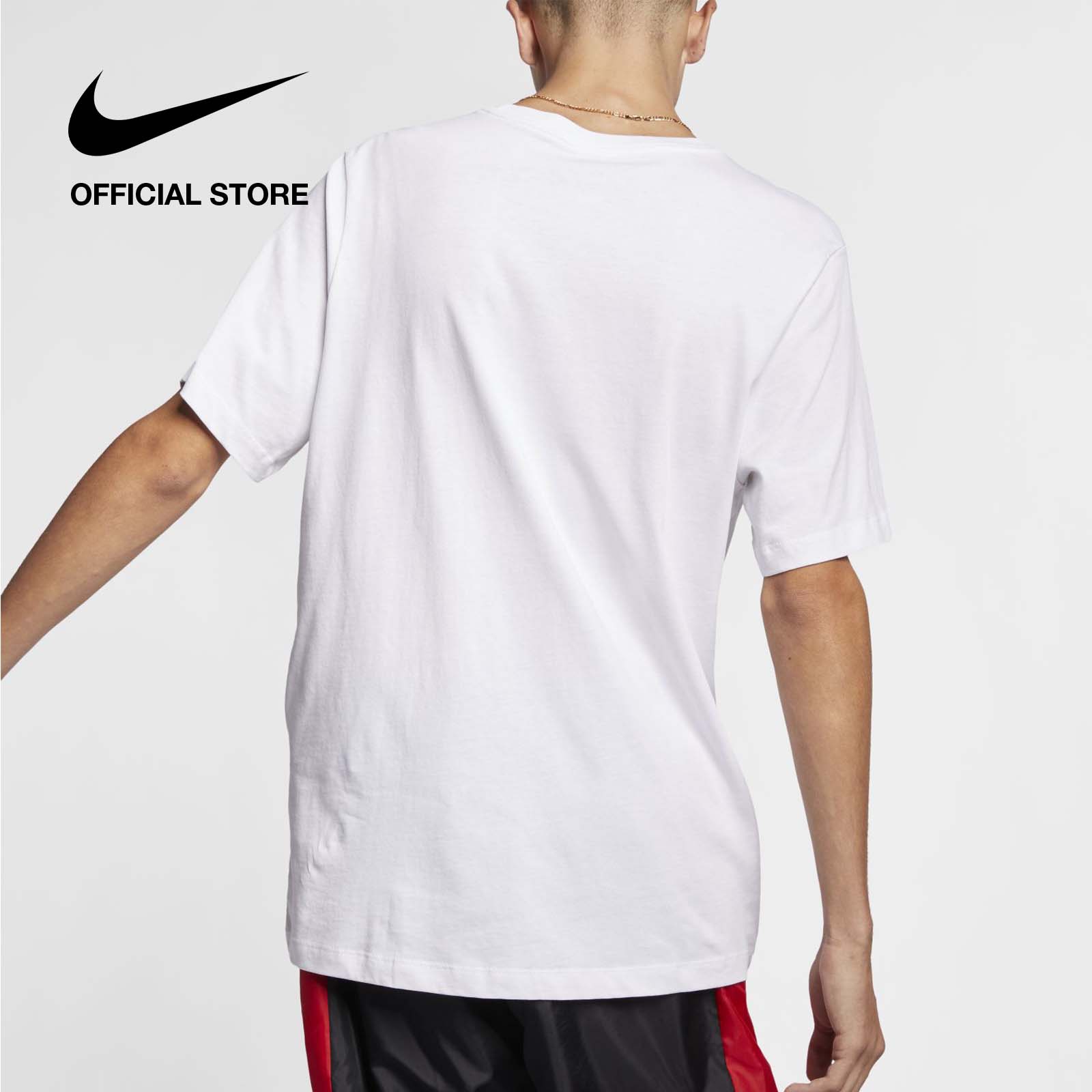 Nike Men's Sportswear T-Shirt - White ไนกี้ เสื้อยืดผู้ชาย ดรายฟิต - สีขาว