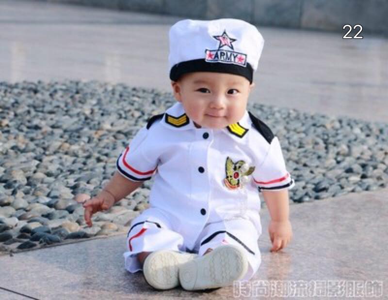 โปรโมชั่น พร้อมส่ง!! ชุดแฟนซีเด็ก ชุดทหารเรือ (Small Navy) Baby Fancy By Tritonshop