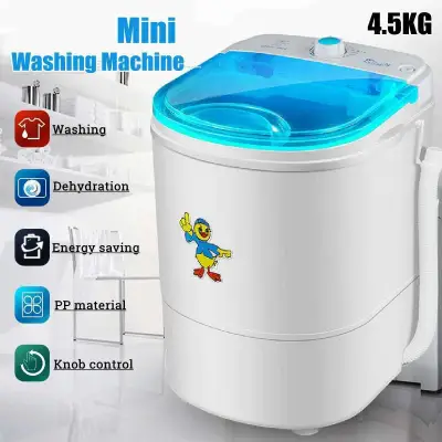 Duckling mini washing machine เครื่องซักผ้ามินิ ซักและปั่นแห้งในตัวเดียวกัน ขนาด 4.5 Kg ฟังก์ชั่น 2 In 1