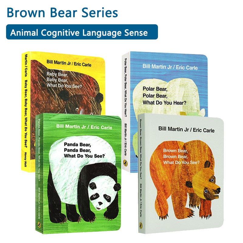 หมีสีน้ำตาล Polar/แพนด้า/ลูกหมีคุณดู? การ์ดตกแต่งเค้ก Book สมุดวาดภาพระบายสีสำหรับเด็กสำหรับเด็ก