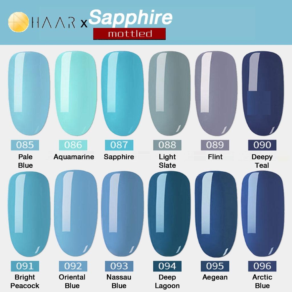  Gel Nail Polish HAAR X Mottled Sapphire Tone 