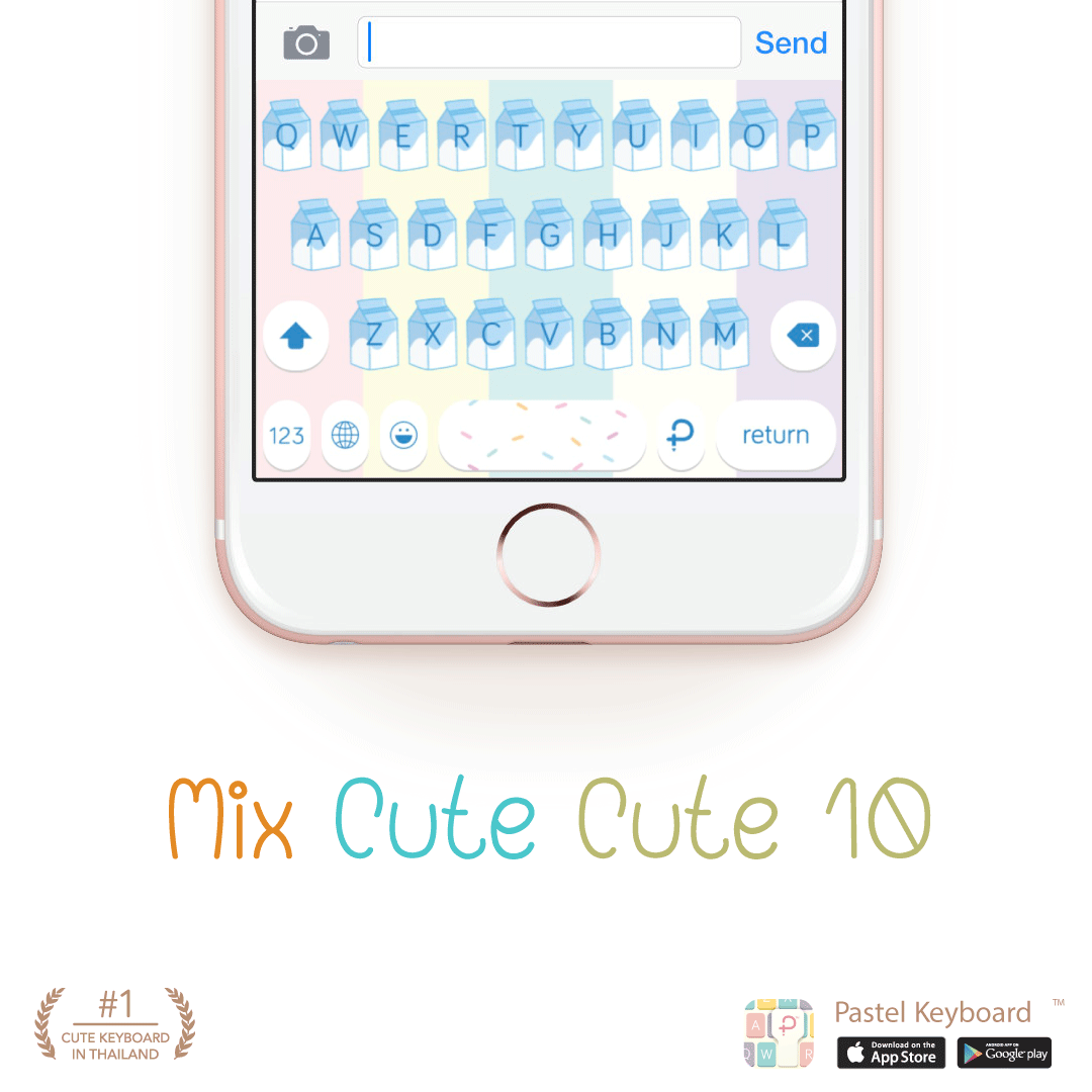 Mix Cute Cute 10 Keyboard Theme⎮(E-Voucher) for Pastel Keyboard App