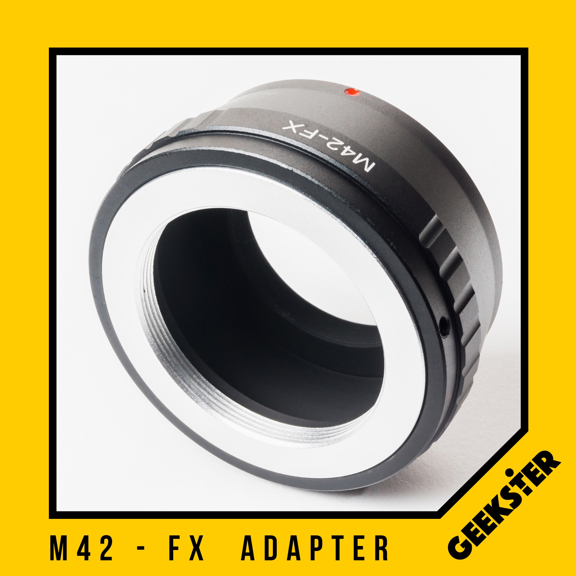 M42-FX Adapter แปลงเลนส์เมาส์ M42 เพื่อเอามาใส่กล้อง Fuji Mirrorless ได้ทุกรุ่น ( Lens mount adapter Mount M42 For Fuji ) ( เมาท์แปลง อแดปเตอร์ ) ( M42-FX / M42-X ) ( M42 FX / M42 X ) ( Geekster )