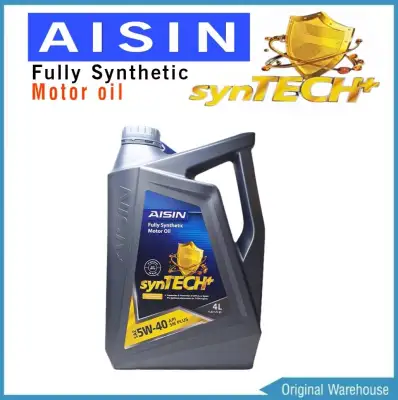 AISIN Fully Synthetic 5W-40 4ลิตร สังเคราะห์แท้100% น้ำมันเครื่องยนต์เบนซิน