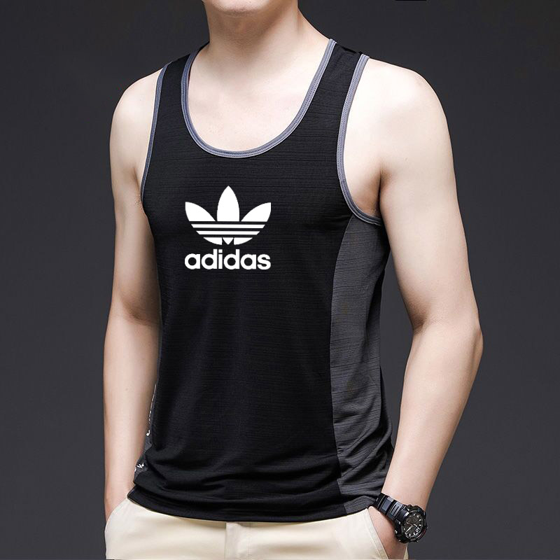 ADIDAS  เสื้อกล้ามแห้งเร็วของผู้ชาย,เสื้อแขนกุดระบายอากาศได้ดีผ้าวิสคอสสำหรับใส่วิ่งออกกำลังกายฤดูร้อน  | Lazada.co.th