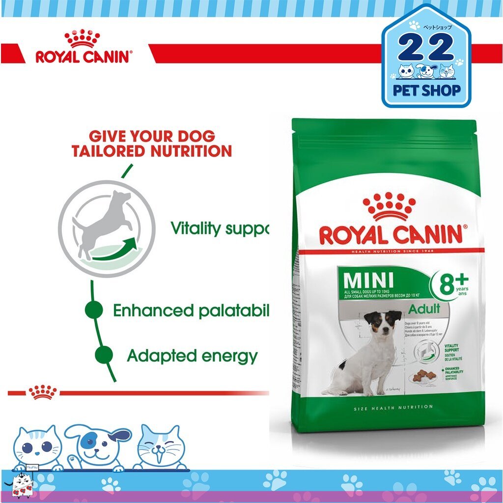 Pika. Royal Canin Mini Puppy,Adult, Adult 8+ อาหารสุนัข รอยัล คานิน  ชนิดเม็ด สุนัขพันธุ์เล็ก อายุ 2 เดือน-8ปีขึ้นไป ขนาด 4 kg | Lazada.co.th