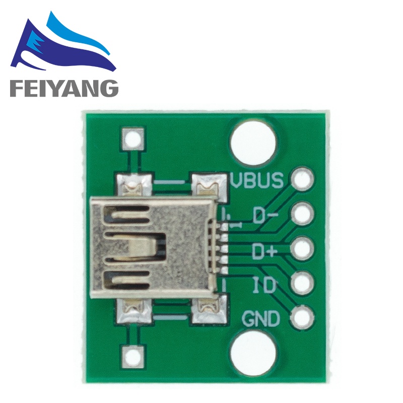 5pcs MICRO MINI USB2.0 3.0 Male Female USB to Dip Female B-type Square interface Printer Mike 5p patch to inline adapter board