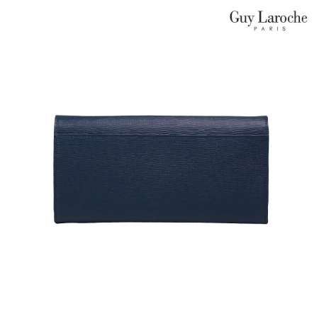 Guy Laroche กระเป๋าธนบัตรทรงยาว 2 พับ รุ่น SUBERBAN [ สีกรมท่า ] - AGP3683NVX