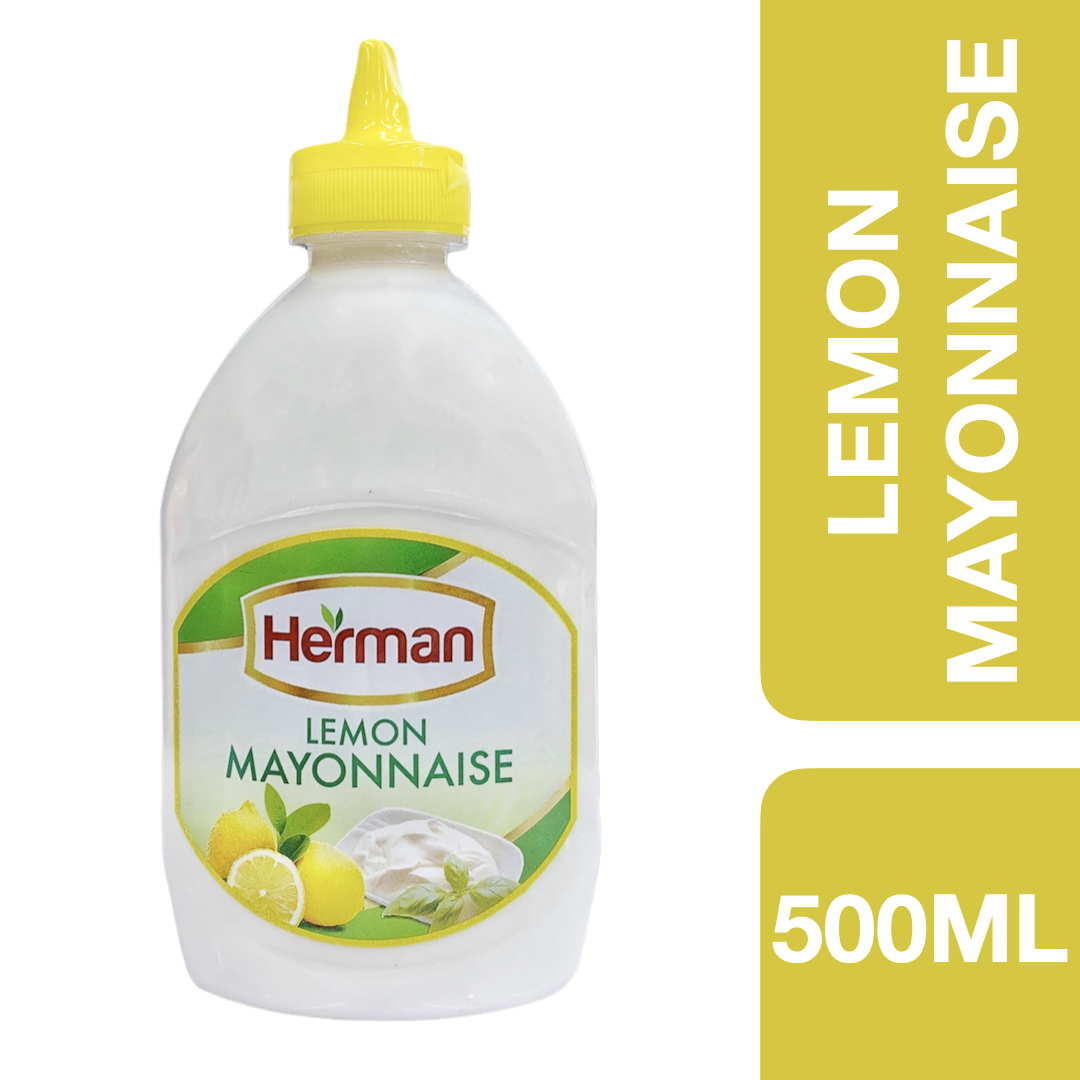 Herman Lemon Mayonnaise 500ml ++ เฮอร์แมน เลมอนมายองเนส 500 มล.