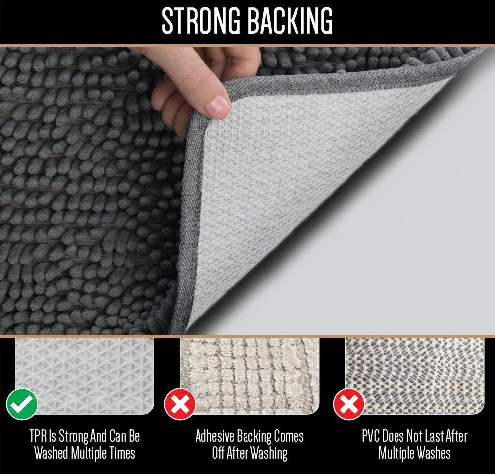 Gorilla Grip GLGAMZ004* พรมเช็ดเท้า Original Luxury Chenille Bathroom