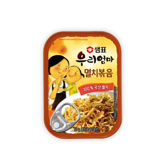 [Original] 우리엄마멸치볶음 Sempio Braised Anchovies in Soy Sauce (ปลาแอนโชวีปรุงรสซอสถั่วเหลือง) 50g