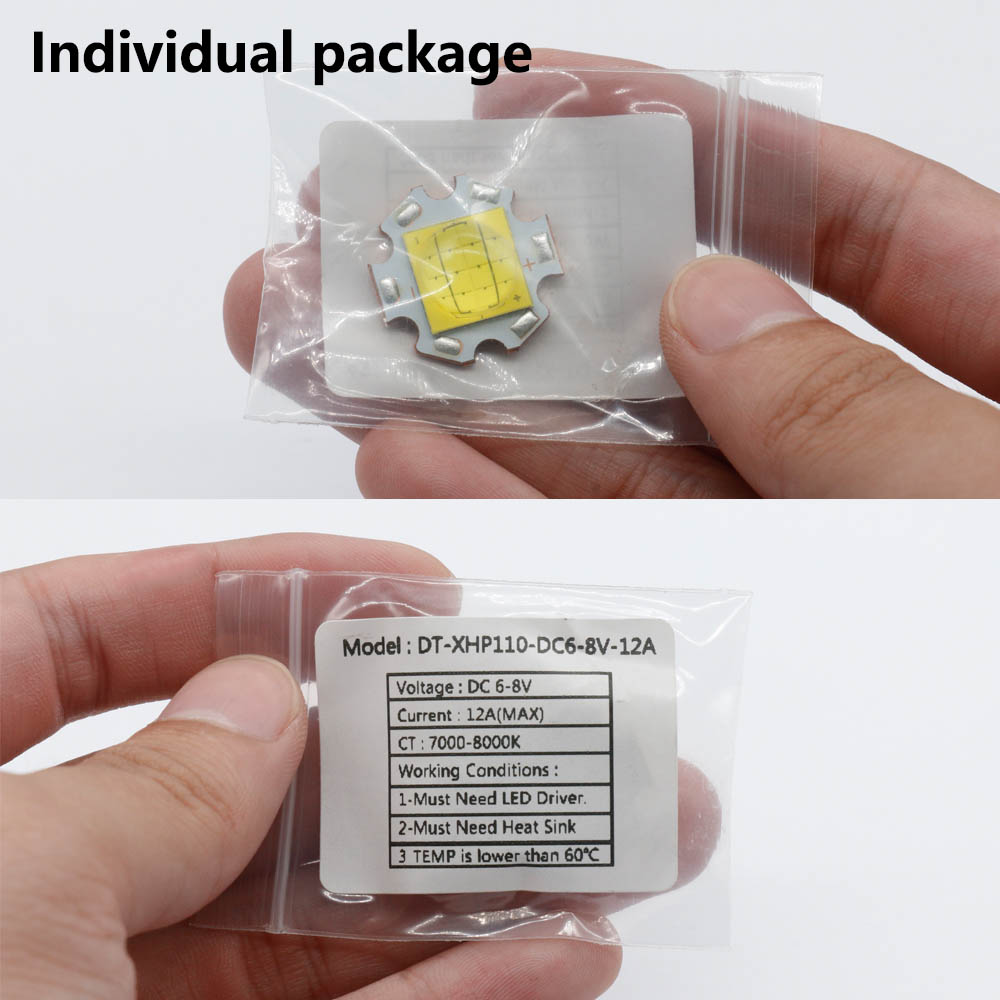 LED Chip Lamp Beads XHP70 XHP90 XHP110 3A 6A 10A 24A High Power 24W 60W ...