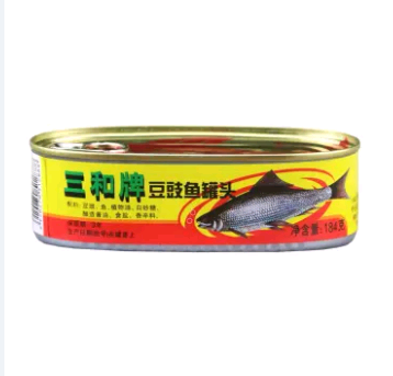ปลากระป๋องเต้าซี่ พร้อมทาน 三和牌(豆豉鲮鱼เนื้อปลาแน่นๆหอมเมล็ดเต้าซี่ รสชาติอร่อยจนต้องบอกต่อ ขนาด 184 g