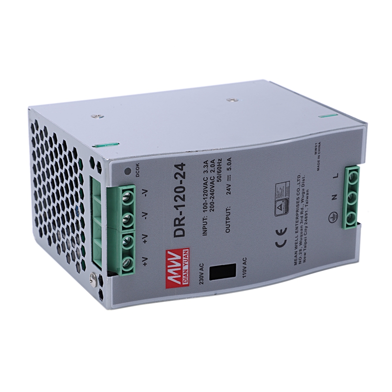 DR12024 120W Industrial Grade Rail Power Supply 24V5A Switching Power