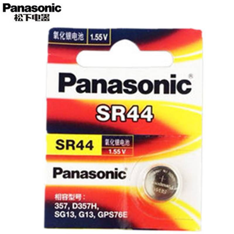(1ก้อน) ถ่านกระดุม  Panasonic Sr44, 357 1.55V จำนวน 1ก้อน แบต panasonic