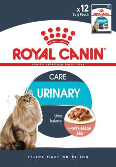 Royal Canin Urinary Care Pouch Gravy x 12 Pouches อาหารชนิดเปียก แบบซอง สำหรับแมวโตอายุ1ปีขึ้นไป สูตรช่วยดูแลทางเดินปัสสาวะส่วนล่าง (เกรวี่) 12ซอง/กล่อง